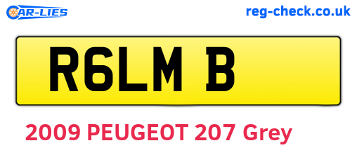 R6LMB are the vehicle registration plates.
