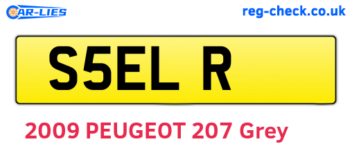 S5ELR are the vehicle registration plates.