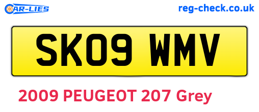 SK09WMV are the vehicle registration plates.