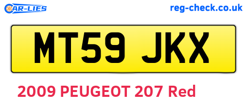 MT59JKX are the vehicle registration plates.