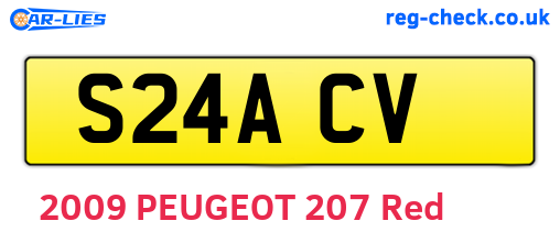 S24ACV are the vehicle registration plates.