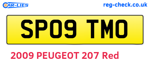 SP09TMO are the vehicle registration plates.