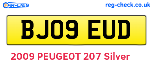 BJ09EUD are the vehicle registration plates.