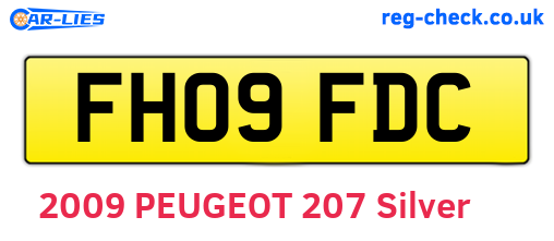FH09FDC are the vehicle registration plates.