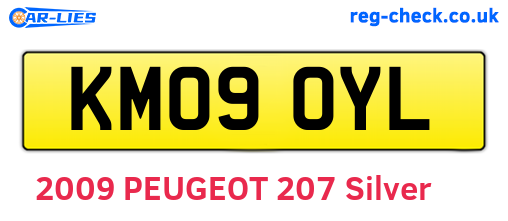 KM09OYL are the vehicle registration plates.