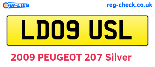 LD09USL are the vehicle registration plates.