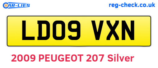 LD09VXN are the vehicle registration plates.