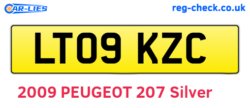 LT09KZC are the vehicle registration plates.
