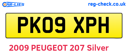 PK09XPH are the vehicle registration plates.