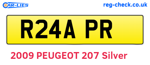 R24APR are the vehicle registration plates.