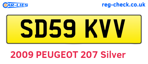 SD59KVV are the vehicle registration plates.