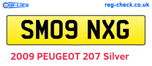 SM09NXG are the vehicle registration plates.