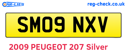 SM09NXV are the vehicle registration plates.