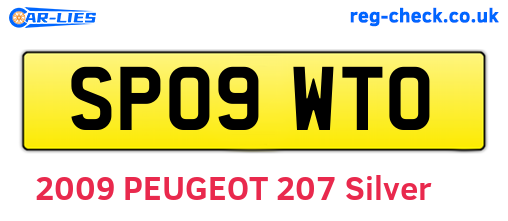 SP09WTO are the vehicle registration plates.