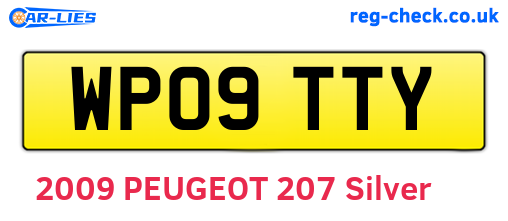 WP09TTY are the vehicle registration plates.