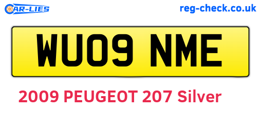 WU09NME are the vehicle registration plates.