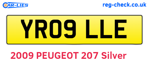 YR09LLE are the vehicle registration plates.