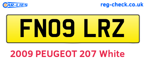FN09LRZ are the vehicle registration plates.