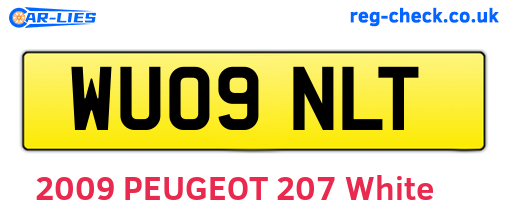 WU09NLT are the vehicle registration plates.