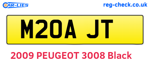 M20AJT are the vehicle registration plates.