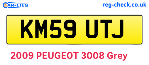 KM59UTJ are the vehicle registration plates.