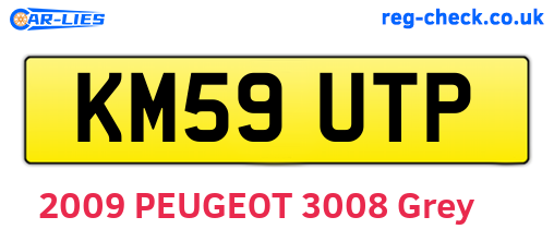 KM59UTP are the vehicle registration plates.