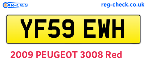 YF59EWH are the vehicle registration plates.