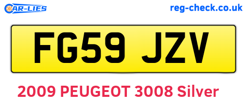 FG59JZV are the vehicle registration plates.