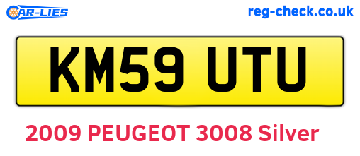 KM59UTU are the vehicle registration plates.