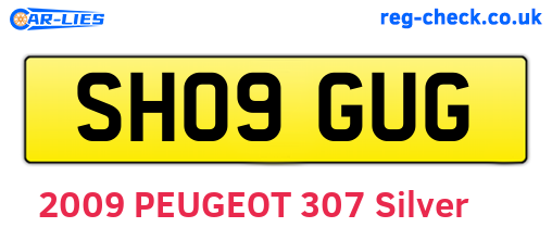 SH09GUG are the vehicle registration plates.