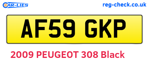 AF59GKP are the vehicle registration plates.