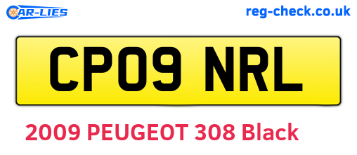CP09NRL are the vehicle registration plates.