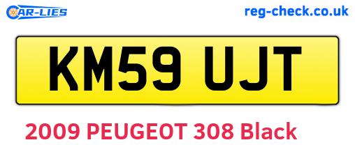 KM59UJT are the vehicle registration plates.