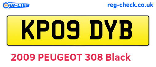 KP09DYB are the vehicle registration plates.