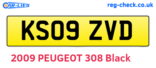 KS09ZVD are the vehicle registration plates.