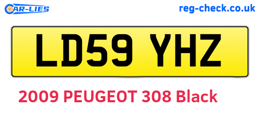 LD59YHZ are the vehicle registration plates.