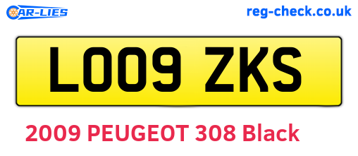LO09ZKS are the vehicle registration plates.