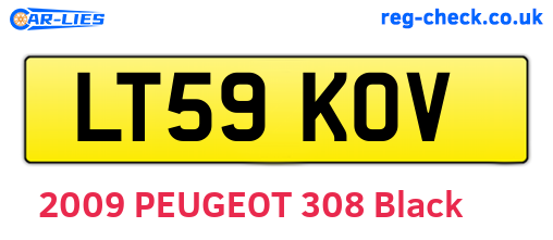 LT59KOV are the vehicle registration plates.