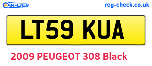 LT59KUA are the vehicle registration plates.