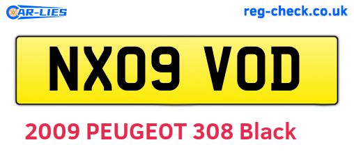 NX09VOD are the vehicle registration plates.