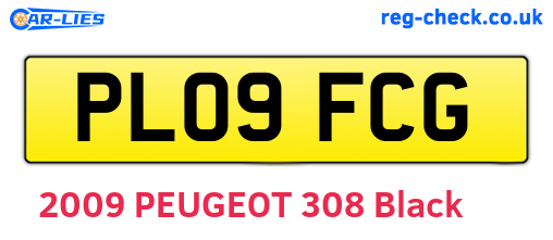 PL09FCG are the vehicle registration plates.