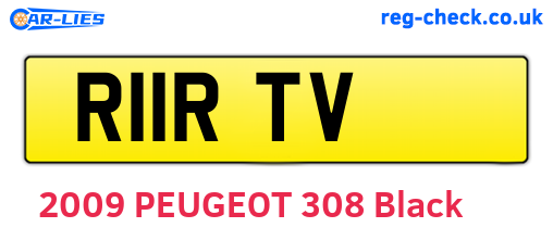 R11RTV are the vehicle registration plates.