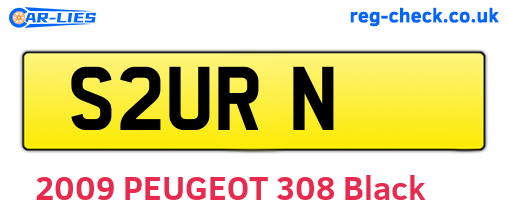 S2URN are the vehicle registration plates.