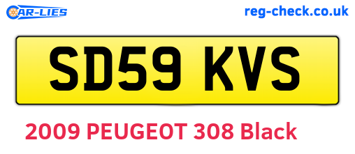 SD59KVS are the vehicle registration plates.