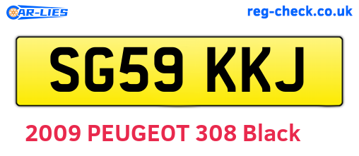 SG59KKJ are the vehicle registration plates.
