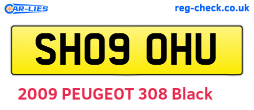 SH09OHU are the vehicle registration plates.