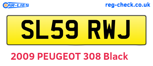SL59RWJ are the vehicle registration plates.