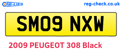 SM09NXW are the vehicle registration plates.
