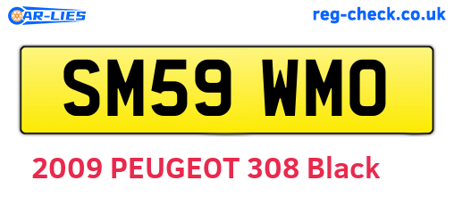 SM59WMO are the vehicle registration plates.