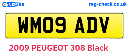 WM09ADV are the vehicle registration plates.